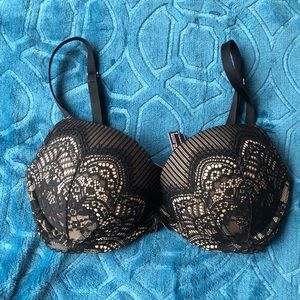 Black Victoria secret push-up bra